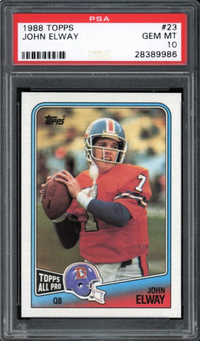 1988 Topps #23 John Elway PSA 10