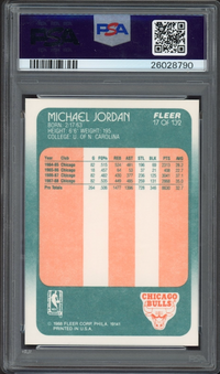 1988 Fleer #17 Michael Jordan PSA GEM MINT 10