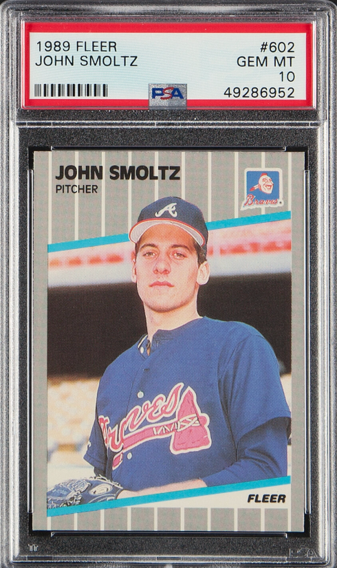 1989 Fleer #602 John Smoltz PSA 10