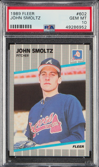 1989 Fleer #602 John Smoltz PSA 10