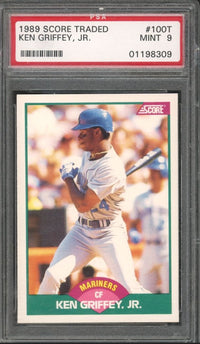 1989 Score Traded #100T Ken Griffey Jr. PSA 9