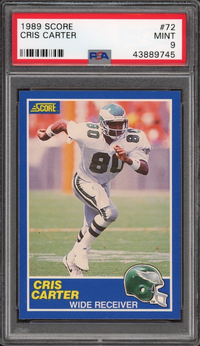 1989 Score #72 Chris Carter ROOKIE PSA MINT 9