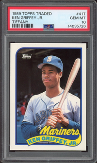 1989 Topps Traded Tiffany #41T Ken Griffey Jr. ROOKIE PSA GEM MINT 10