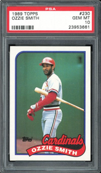 1989 Topps #230 Ozzie Smith PSA 10