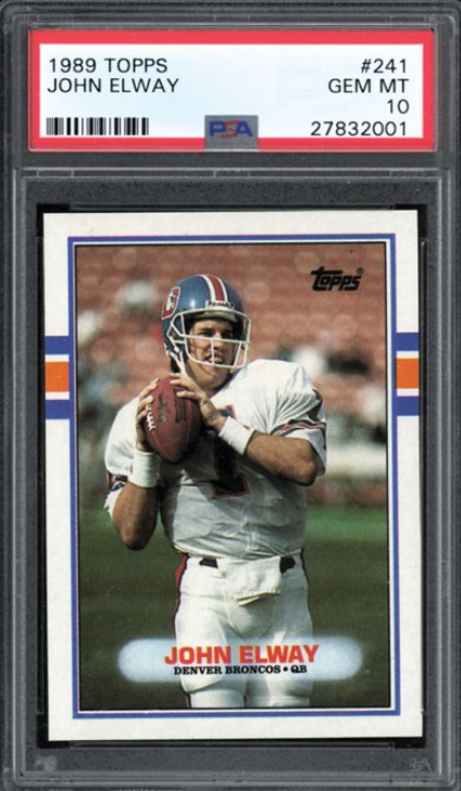 1989 Topps #241 John Elway PSA 10