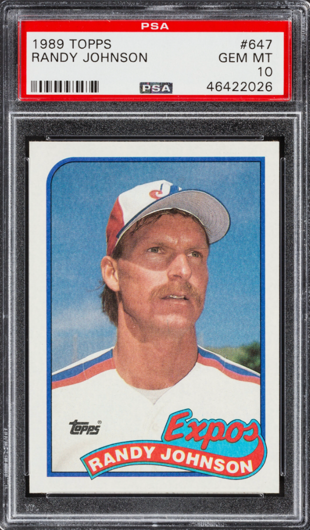 1989 Topps #647 Randy Johnson PSA 10