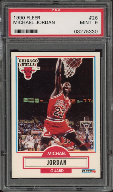 1990 Fleer #26 Michael Jordan PSA MINT 9