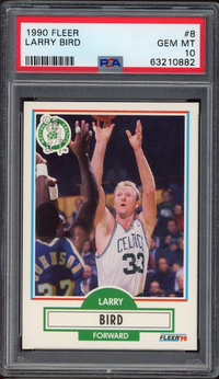 1990 Fleer #8 Larry Bird PSA GEM MINT 10
