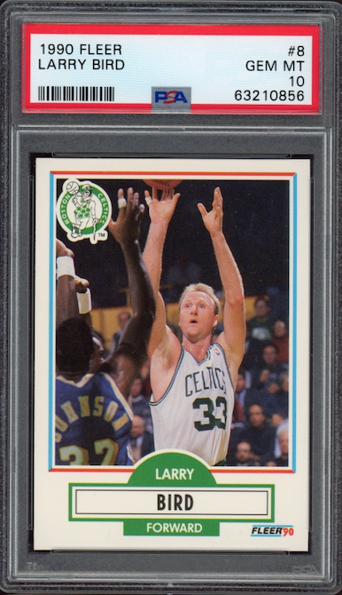 1990 Fleer #8 Larry Bird PSA GEM MINT 10