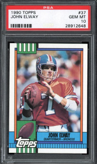 1990 Topps #37 John Elway PSA 10