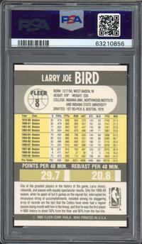 1990 Fleer #8 Larry Bird PSA GEM MINT 10