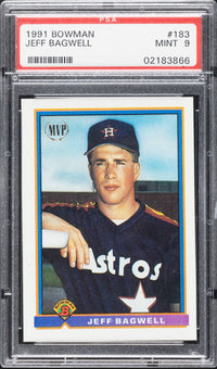 1991 Bowman #183 Jeff Bagwell PSA 9