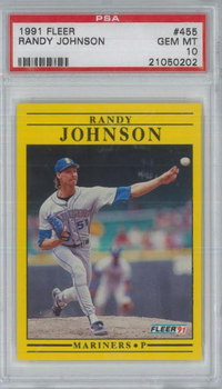 1991 Fleer #455 Randy Johnson PSA 10