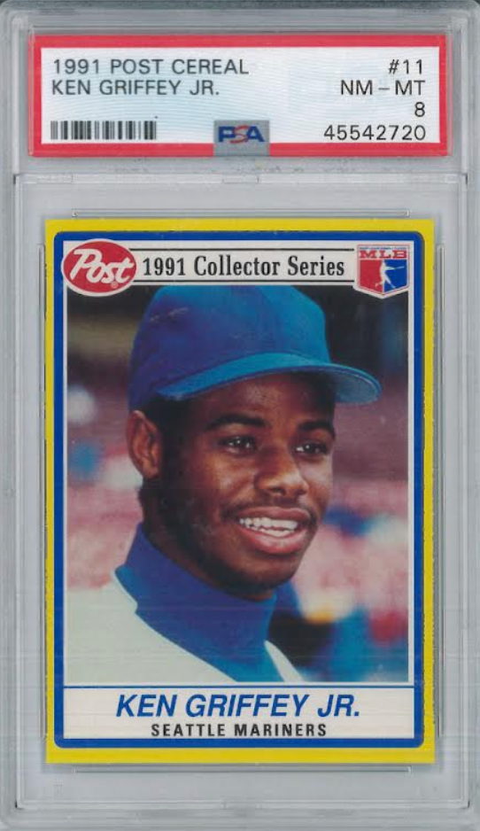 1991 Post Cereal #11 Ken Griffey Jr. PSA 8