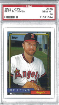 1992 Topps #375 Bert Blyleven PSA 10