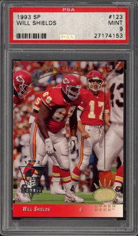 1993 SP #123 Will Shields ROOKIE PSA MINT 9
