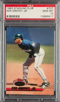 1993 Stadium Club #707 Ken Griffey Jr. PSA 10