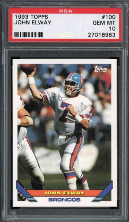 1993 Topps #100 John Elway PSA 10