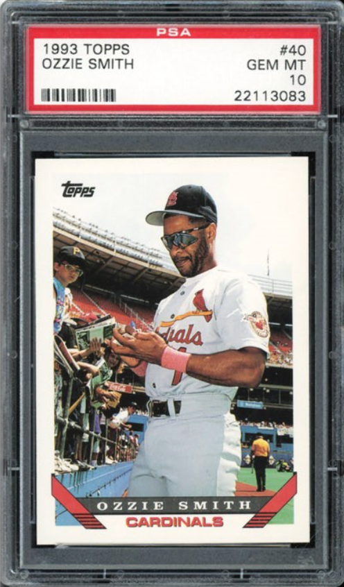 1993 Topps #40 Ozzie Smith PSA 10