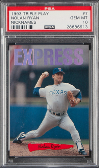 1993 Triple Play #7 Nolan Ryan PSA 10