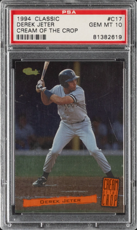 1994 Classic Cream of the Crop #C17 Derek Jeter PSA 10