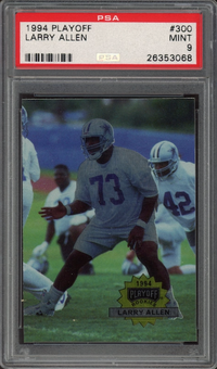 1994 Playoff #300 Larry Allen ROOKIE PSA MINT 9