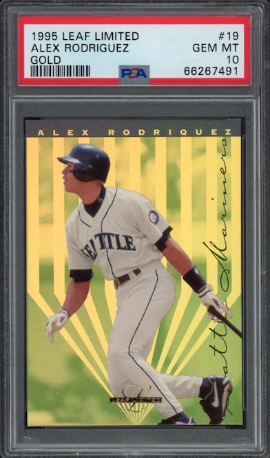 1995 Leaf Limited #19 Alex Rodriguez Gold ROOKIE PSA GEM MINT 10