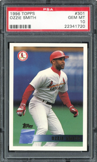 1996 Topps #301 Ozzie Smith PSA 10