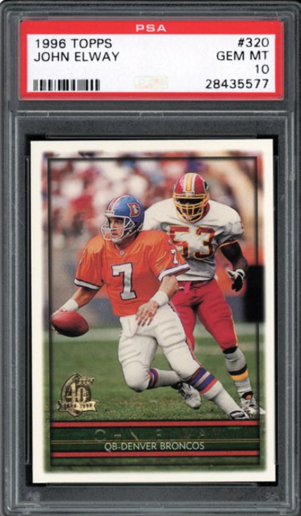 1996 Topps #320 John Elway PSA 10