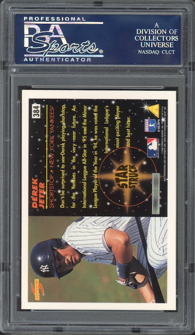 1996 Score #384 Derek Jeter PSA 10