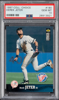 1997 Coll. Choice #180 Derek Jeter PSA 10