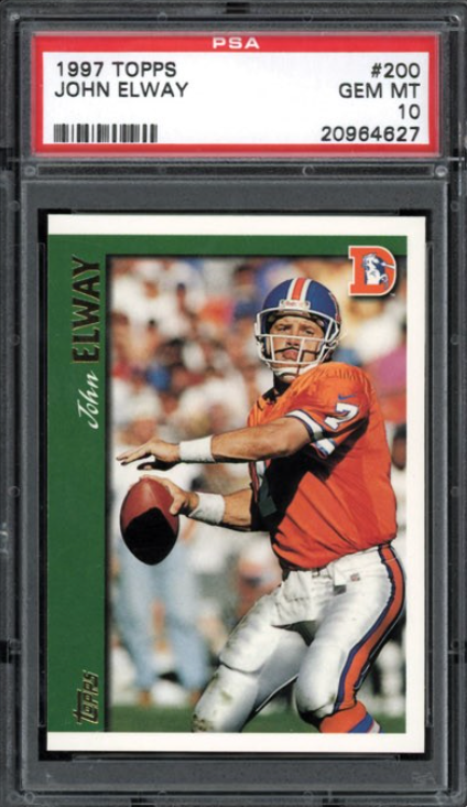 1997 Topps #200 John Elway PSA 10