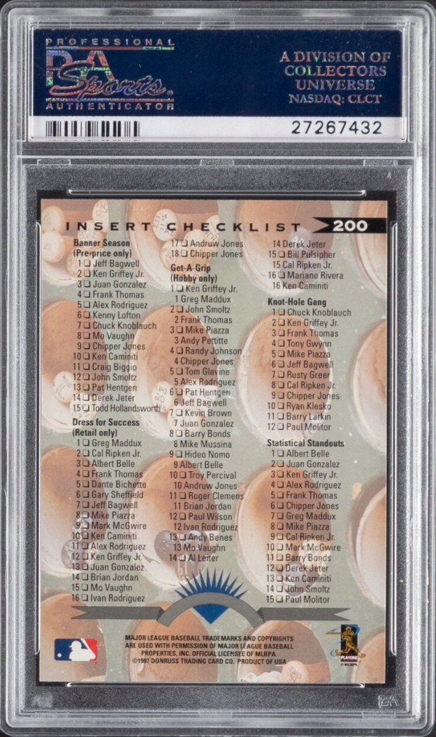 1997 Leaf #200 Derek Jeter PSA 10