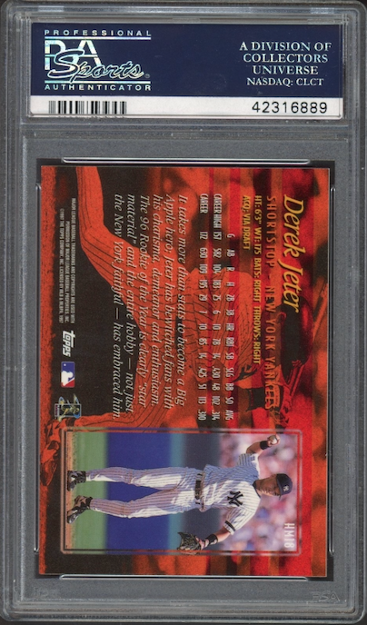 1997 Topps Hobby Masters #HM18 Derek Jeter PSA 10