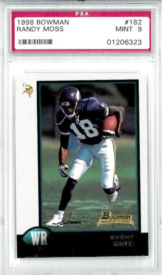 1998 Bowman #182 Randy Moss PSA 9