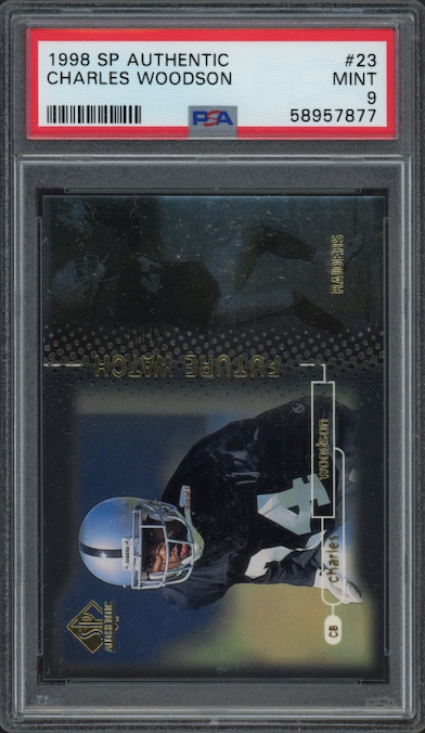 1998 SP Authentic #23 Charles Woodson ROOKIE PSA MINT 9