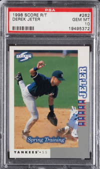 1998 Score R/T #262 Derek Jeter PSA 10