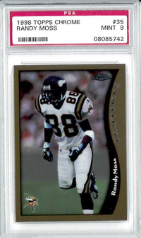 1998 Topps Chrome #35 Randy Moss PSA 9