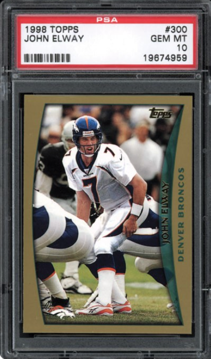 1998 Topps #300 John Elway PSA 10