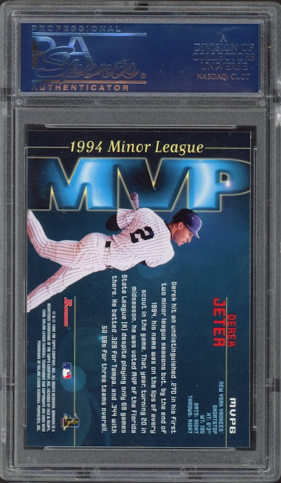 1998 Bowman Minor LG. MVP #6 Derek Jeter PSA 10