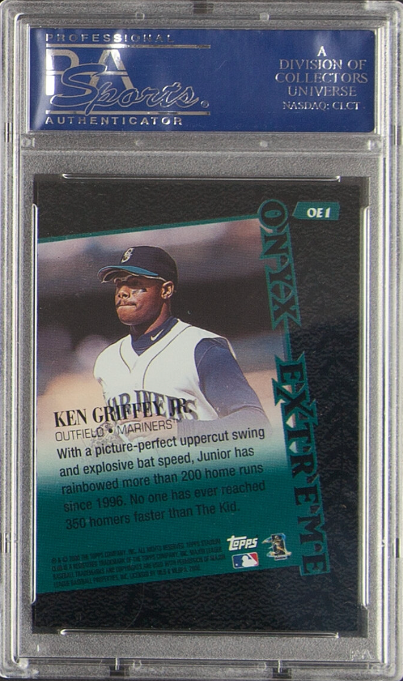 2000 Stadium Club Onyx Extreme #OE1 Ken Griffey Jr PSA GEM MINT 10