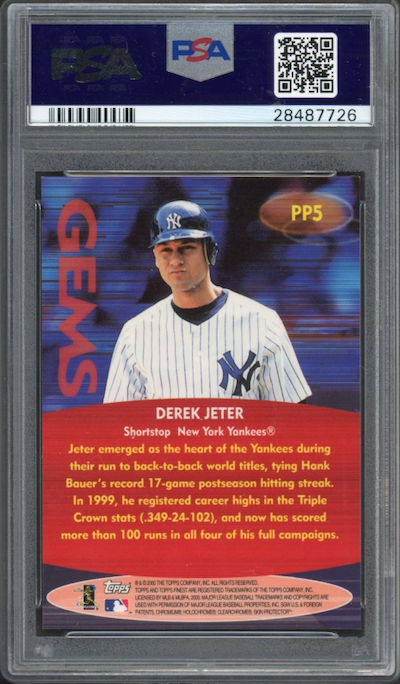 2000 Finest Pre Production #PP5 Derek Jeter PSA 10