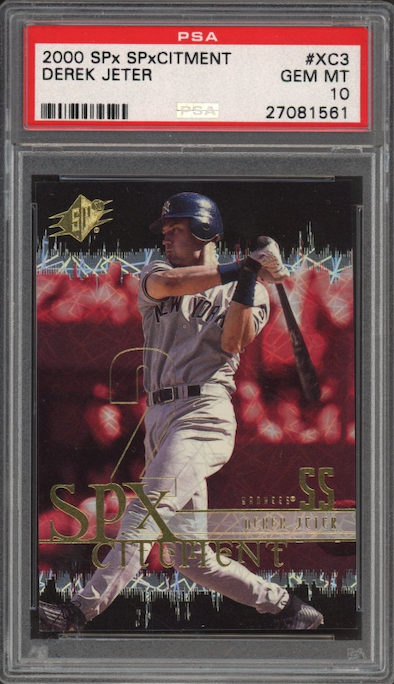 2000 SPx SPXCITMENT #XC3 Derek Jeter PSA 10