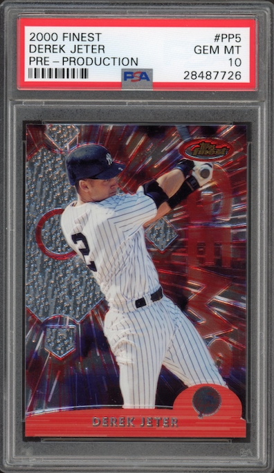 2000 Finest Pre Production #PP5 Derek Jeter PSA 10