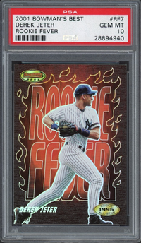 2001 Bowman's Best #RF7 Derek Jeter Rookie Fever PSA 10