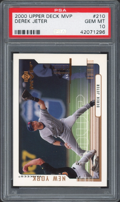 2000 Upper Deck MVP #210 Derek Jeter PSA 10