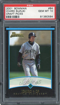 2001 Bowman Draft Picks #84 Ichiro Suzuki PSA 10