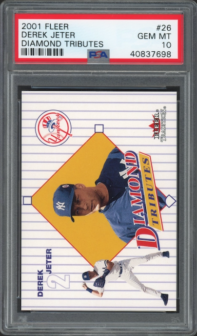 2001 Fleer Diamond Tributes #26 Derek Jeter PSA 10