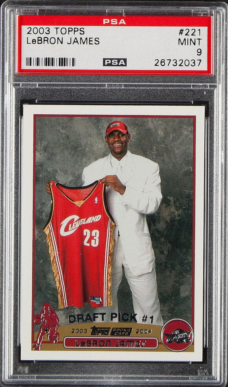 2003 Topps #221 Lebron James PSA 9