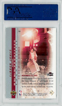2003 Upper Deck Phenomenal Beginning #18 Lebron James ROOKIE PSA GEM MINT 10